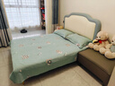 圣梵贝儿童床女孩软包皮艺双人床实木青少年男孩单人床轻奢公主学生床 床+20cm椰棕床垫 1.5m*2.0m框架结构 实拍图