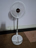 艾美特（AIRMATE）伸缩折叠扇桌面无线充电台式落地便携无线usb宿舍家用办公风扇长续航小型电风扇 【10寸+5叶+充电+摇头+伸缩折叠+夜灯+遥控】紫色 实拍图