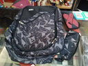 L&M中学生书包男高中生大学生双肩包韩版休闲旅行电脑背包耐磨牛津布 黑灰色加大版 实拍图