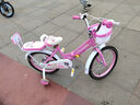 凤凰儿童自行车折叠女童单车2-10岁男孩脚踏车童车 粉色 18寸 实拍图