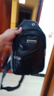 途尊男士胸包2024新款时尚单肩包大容量休闲运动包旅游软皮防水小背包 黑色【斜拉链921】 实拍图