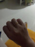 中国黄金（CHINA GOLD） 黄金戒指女3D足金磨砂光圈素圈戒指一世一生情侣对戒礼物送对象 15#/约0.7g 实拍图