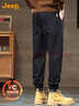 吉普（JEEP）加绒加厚男士休闲裤男2025秋季新款宽松束脚运动裤工装哈伦裤子男 实拍图