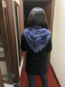幕加格 獭兔毛帽子围巾一体冬季女围巾两用加厚保暖中老年皮草帽子M2135 藏蓝色 均码 实拍图