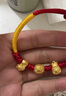 六福珠宝足金硬金吉祥虎头BB黄金转运珠路路通宝宝礼计价HIGTBB0002 2.87克(含工费640元) 实拍图