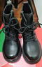 意尔康马丁靴女秋冬新款复古厚底增高加绒机车短靴 14738W黑色 36  实拍图