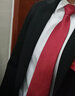 vpw 领带女商务正装7CM 休闲懒人女士拉链领带一拉得免手打款领带韩版学生英伦风纯色领带 酒红色斜纹 女士拉链款 实拍图