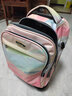 NEW TILAMI超大容量拉杆书包初高中学生19吋35L大轮爬楼梯轻音拉杆箱书包 粉色海浪【19寸35L-可爬楼】 实拍图