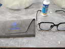 依目奇 ins风防蓝光眼镜男近视眼镜女小红书网红款韩版眼镜可配变色防雾 时尚黑 防蓝光1.61非球面镜片0-800度 度数留言 实拍图