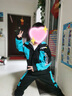 圣笑童装男童套装春款中大儿童秋季8男孩外套裤子韩版外套12岁潮衣服 五角星套装湖蓝色 140码建议身高130cm 实拍图