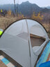 牧高笛 帐篷冷山2冷山3冷山4户外3-4人双层铝杆保暖防风防雨露营帐篷 冷山3晨雾白 3人帐篷 实拍图