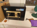 虎牌保险柜家用办公小型全钢大型密码指纹防盗保险箱 专利合金锁栓激光微缝防盗加厚门板坚固 高25cm尊贵黑 指纹款(钥匙/密码/指纹解锁) 实拍图