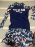 游乐海（YOULEHAI）泳衣女2024新款分体平角裙式长袖长裤潜水服速干防晒冲浪游泳装 蓝色三件套(透气速干防晒升级) L(建议96-110斤) 实拍图