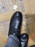 红蜻蜓皮鞋男商务男士耐磨平底四季款牛皮休闲皮鞋男 WTA214161 实拍图