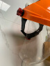 成楷科技（CK-Tech）防护面屏 CKL-3117 工业抗冲击耐高温防飞溅 头戴式透明面罩 橙色 实拍图