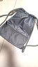 布简单时尚简约束口袋抽绳双肩包男女通用户外旅行背包折叠运动健身包 灰色（小号） 实拍图
