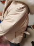 托玛菲 羽绒棉服女韩版宽松连帽大毛领外套冬季女装新款时尚小个子显瘦短款工装棉衣棉袄女学生慵懒风百搭 百搭米白(现货) M（105-120斤） 实拍图