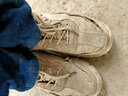 鼎固劳保鞋男防砸防刺穿冬季防臭轻便工作安全焊工地功能鞋钢包头 棕色布面 轻便时尚  四季款 42 实拍图