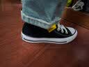 匡威（Converse）经典款ALL star学生经典男女运动休闲鞋高帮帆布鞋情侣复古板鞋 101010 黑色 36 实拍图