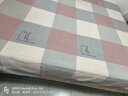 南极人（Nanjiren）加厚纯棉老粗布床单单件双人100全棉被单单人学生宿舍棉麻铺铺单 首爱-LOVE红【全棉老粗布/三层加厚/可裸睡】 230cm*240cm 床单+枕套2只 实拍图