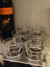 曼薇防摔钢化玻璃啤酒杯威士忌酒杯套装家用凉水杯洋酒杯烈酒杯精酿杯 120ml钢化八角杯6只 亚克力杯架 实拍图