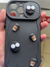 韵宁 小众立体适用苹果14pro手机壳新款iphone13pro硅胶推拉窗镜头12pro情侣全包防摔 波浪推窗黑底【立体黑煤球咖啡套餐】 iPhone14ProMax 实拍图