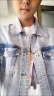 轩莱雅牛仔外套男士春夏新款韩版潮牌工装牛仔上衣百搭修身休闲夹克男装 浅蓝色 M 实拍图