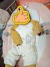 棉芹婴儿连体衣服纯棉秋冬季棉服加厚长袖保暖宝宝三层夹棉新生儿冬装 黄色小狮子 【2件装】（保暖款） 73码(建议7-9个月15-18斤) 实拍图