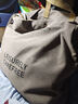北慕帆布包男斜挎包大容量日系男生斜跨背包女休闲邮差学生男士单肩包 灰色 实拍图
