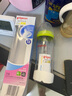 贝亲（Pigeon）宽口径玻璃奶瓶 新生儿自然实感硅橡胶护层彩绘奶瓶 240ml L奶嘴6-9月 实拍图