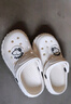 SNOOPY史努比童鞋儿童拖鞋夏季轻便男女童花园沙滩洞洞鞋4950米色30-31 实拍图