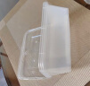 特美居一次性饭盒长方形透明塑料快餐盒加厚带盖打包盒餐具50套装1500ml 实拍图