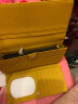 佐尔丹妮 长款钱包女士大容量三折手拿包牛皮夹韩版票据夹钱夹卡包 A183黄色 晒单实拍图