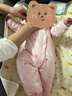 戴维贝拉（DAVE＆BELLA）婴儿夹棉连体衣新生儿外出服加厚女宝宝衣服中国风冬装新年爬服 粉色【现货】 73cm （建议身高66-73cm） 实拍图