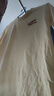 回力（Warrior）重磅220G纯棉春秋季长袖t恤衫男士精梳棉潮流宽松百搭大码打底衫 浅米#HL卡其分块X L 【100%纯棉 亲肤透气】 实拍图