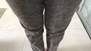 EAEOVNI 牛仔裤女新款哈伦裤胖大mm码高腰加绒休闲老爹宽松裤子女装显瘦 E859灰色九分 L 【115-130斤】 实拍图