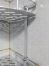 贝斯（BEISi）浴室置物架 太空铝单层转角架 卫生间三脚架 收纳架壁挂 层架 亮砂三层三角架 实拍图