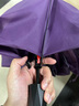 红叶红叶10骨超大雨伞男双人商务伞折叠黑胶防晒遮阳伞晴雨两用太阳伞 10骨双人大伞-深紫色 实拍图