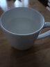 景顺景德镇瓷杯骨瓷简约陶瓷杯子茶杯纯白色水杯定制LOGO牛奶杯咖啡杯 小方杯330ml 实拍图
