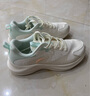 安踏漫步女鞋运动鞋2025冬季新款网面透气休闲轻便软底跑步鞋 【新漫步网面热卖】象牙白/绿-1 36.5 实拍图