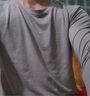 三针莫代尔秋衣秋裤男套装薄款无痕春秋打底衬衣衬裤圆领内穿保暖内衣 灰咖【薄款套装】 3XL /155-170斤 实拍图