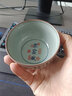 陶瓷茶杯缸杯景德镇青花寒窑赋主人杯单杯防烫老陶泥茶具品茗杯子 寒赋窑-卧足杯 实拍图