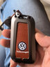 绅创大众钥匙套帕萨特速腾迈腾朗逸新锐plus途观L探岳宝来polo车扣壳 帕萨特/迈腾/CC/蔚揽【G款】棕扣 请核对款式下单 实拍图