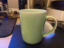 瓯江 龙泉青瓷水杯简约纯色茶杯纯真杯饭店酒店马克杯家用个人茶杯 漱口杯 梅子青 实拍图