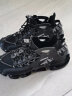 英足利男鞋新品秋冬季休闲鞋潮鞋子大码48鞋子男飞织网鞋刀锋增高鞋男 炫酷黑-名格堂2173 43 实拍图