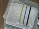 竹一百竹纤维毛巾成人吸水洗脸大毛巾加厚洁面巾手巾34×76cm 105g/条 浅蓝 105g 实拍图