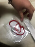 银色倾城 纯999足银外光面内心经手镯 开口情侣款 闺蜜款 兄弟款 大气男女同款银镯子 生日礼物 35克（适合女士 手围17以内或约130斤以内） 实拍图