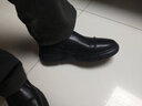 AOSENTU 男靴秋冬新款头层牛皮马丁靴切尔西皮靴高帮棉鞋靴子英伦风黑色保暖加绒百搭男鞋AX521 黑色四季款 38-240（皮鞋标准码） 实拍图