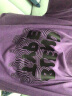 NEW OR MODE300g重磅水洗做旧T恤男短袖美式潮牌高街oversize宽松半袖衣服潮 紫色 3XL 晒单实拍图