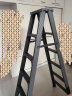 海犀坊 折叠梯子家用人字梯加厚多功能铝合金工程梯双侧梯登高梯爬梯 HT01加固款六步（1.8米高） 晒单实拍图
